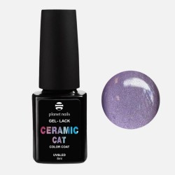 PLANET NAIL  13643 Гель-лак "Ceramic Cat" 8мл фиол.
