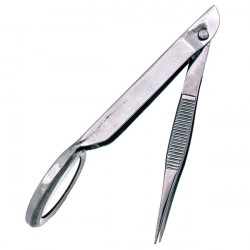 METZGER Пинцет PT-609-D остр с лупой