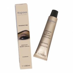 Kapous Краска для бровей и ресниц  №3 коричневая 30мл <Non Ammonia> кератин (1:1)