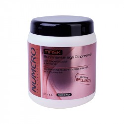 Маска Brelil NUMERO ILLUMINATING для бриллиантового блеска с маслом арганы и макадамии 1л