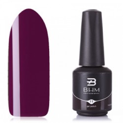 Гель-лак BНМ  011 флакон 7мл баклажановый