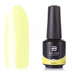 Гель-лак BНМ  014 флакон 7мл бледно-жёлтый