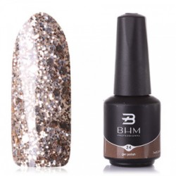 Гель-лак BНМ  024 флакон 7мл золотой шиммер