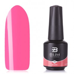 Гель-лак BНМ  034 флакон 7мл ярко-розовый