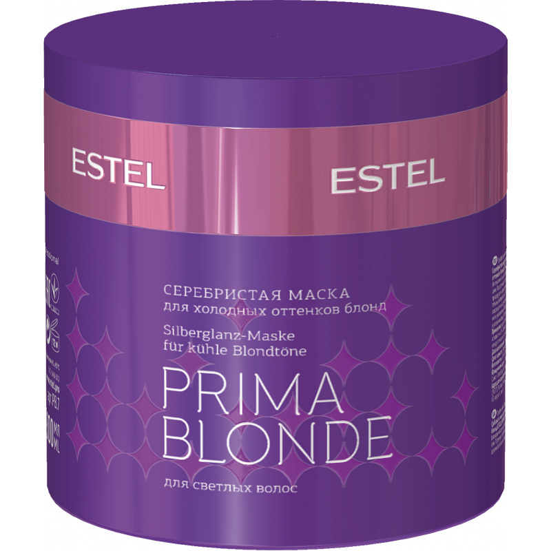 Маска ESTEL PRIMA BLONDE серебристая для холодных оттенков блондин 300 мл PB.7