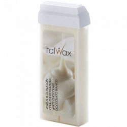 ITALWAX Воск в картридже 100 мл белый шоколад теплый для волос средн жест7618