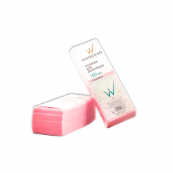 ITALWAX Полоска для эпиляции 7*20, 100шт/уп РОЗОВАЯ ПЛОТНАЯ 8280