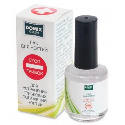 DOMIX Лак для устранения грибков пораженных ногтей "СТОП ГРИБОК" 17 мл (СТЕКЛО)