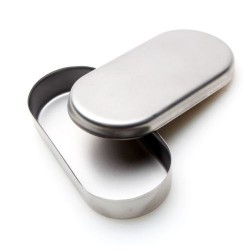 STALEKS LE-20/1 Лоток крышкой из нерж.стали для фрез 90х40х15 мм