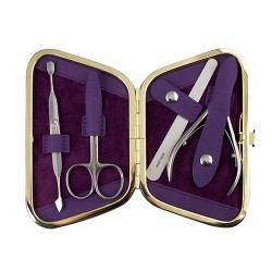 STALEKS MS-04/4Р Набор маникюрный "Рамка"ТРАПЕЦИЯ 4 предмета, чехол в ассортименте