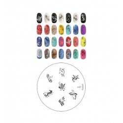 KONAD Печатная форма (диск) М27. SN-IPM027 image plate M27, рыбки