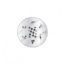 KONAD Печатная форма (диск) М9SN-IPM091 image plate M91, кошки, лапки