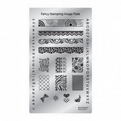 KONAD Плитка д/стемпинга Square Fancy Image plate-f3 АССОРТИ животн.,цветы, орнаменты