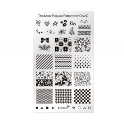 KONAD Плитка д/стемпинга Square Image Plate Popular РАЗНОЕ