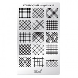 KONAD Плитка д/стемпинга № 13. SN-SIP13 Square Image Plate13 КЛЕТКА