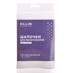 OLLIN Prof Шапочка для мелирования (5шт+крючок)