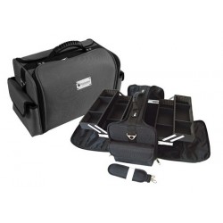 HAIRWAY 28558-02 Чемодан для визажиста тканев чёрный 360х220х240