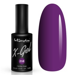 InGarden Гель-лак X-Gel N°218, 8 мл, т.фиолетовый 
