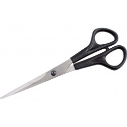 КРАМЕТ Ножницы парикмахерские прямые с комбинированными ручками Н-040