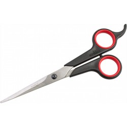 КРАМЕТ Ножницы парикмахерские прямые с комбинированными ручками  Н-087