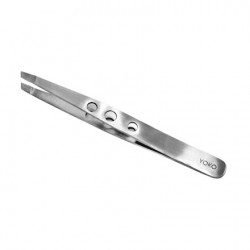 Yoko SP 011 Пинцет скошеный, матовый, с двухсторонней перфорацией