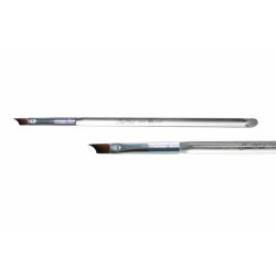 JessNail Кисть для френча №6 в тубе натуральный ворс скошенный 105633