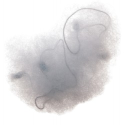 DEWAL Сеточка для пучка, серая 2 шт/уп CE053