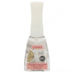 Severina Эксперт 641 Быстра сушка лака с блестками (золото) 11,5мл